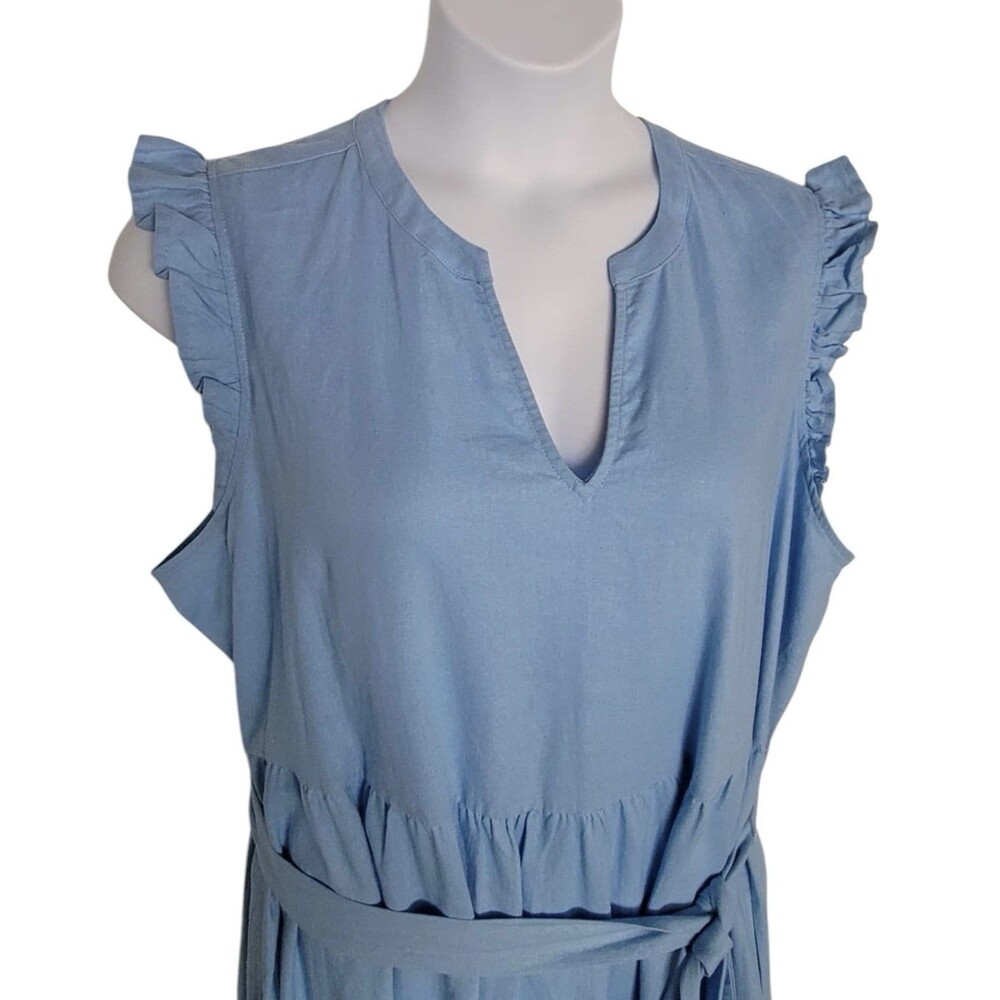 Adorable Adyson Parker Linen Blend Midi - Picture 4 of 6